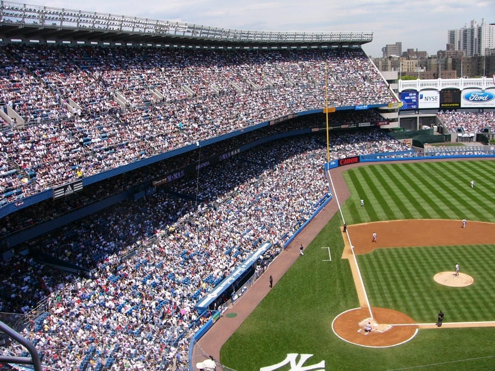 Yankee Stadium baseball crowd