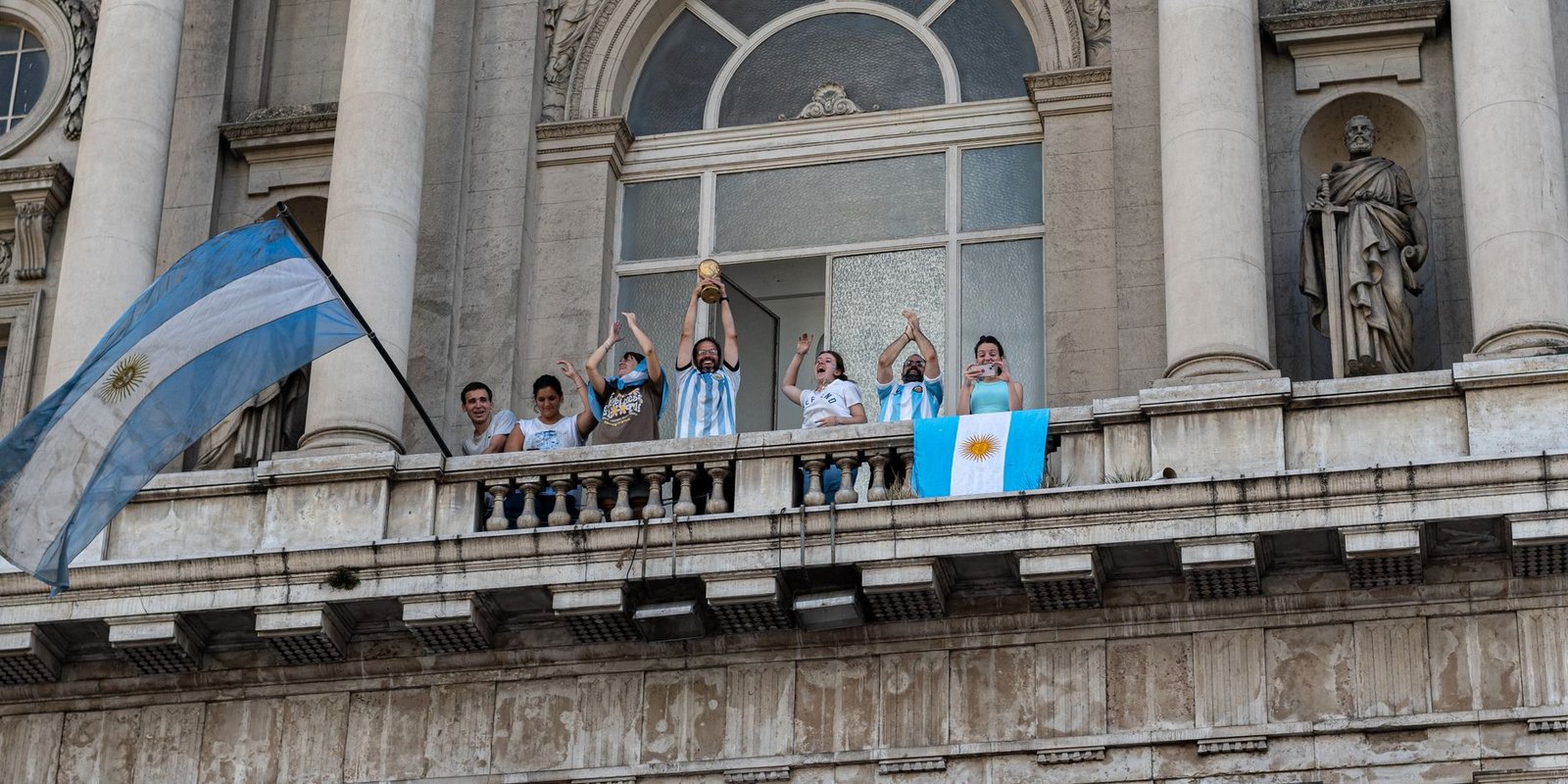 World Cup trophy celebration